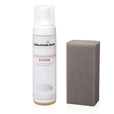 Abbildung von COLOURLOCK Lederreiniger Stark, 200ml mit Schwamm