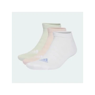 Abbildung von adidas Unisex CUSHIONED SPORTSWEAR LOW CUT SOCKS 3 PAIR PACK NO SHOW SOCKEN, white/sandy pink/linen green,