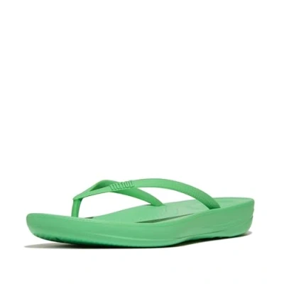 Abbildung von Fitflop Iqushion Ergonomic Zehentrenner, Damen, Größe: 40, Pop green Schuhe