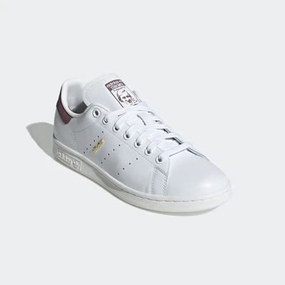 Abbildung von adidas Originals STAN Smith Sneaker low, Damen, Größe: 36, Footwear white/gold metallic/shadow figure Leder