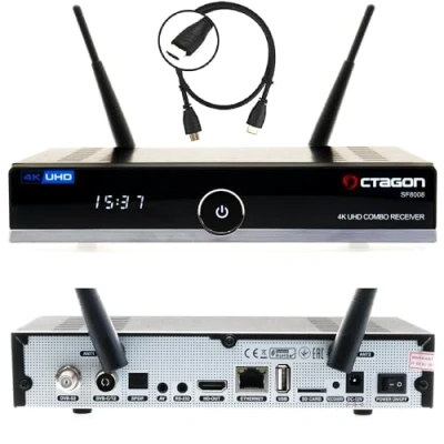 Abbildung von OCTAGON SF8008 4K UHD E2 DVB S2X &amp; C/T2 Linux Combo SAT Receiver