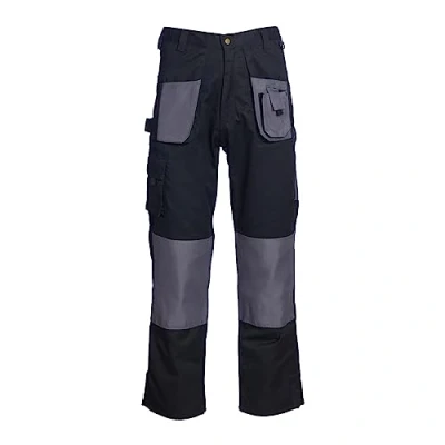 Abbildung von Blackrock Herren Arbeitshose, normaler Schnitt, Schwarz (Black/Grey), 40 Zoll