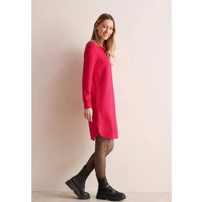 Abbildung von Cecil MIT Rundhals Jerseykleid, Damen, Größe: XL, Rot
