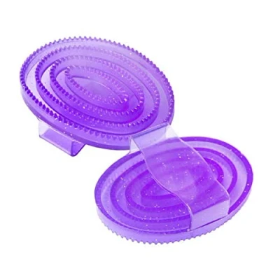 Abbildung von START Gell glitter soft comb, zum Kämmen von Fell und Haar des Pferdes (Violett)