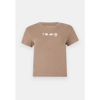Abbildung von Roxy Beach LOVE Tshirt print, Damen, Größe: Large, Portabella
