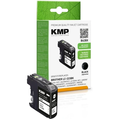 Abbildung von KMP Druckerpatrone B62BX schwarz kompatibel zu brother LC 223BK