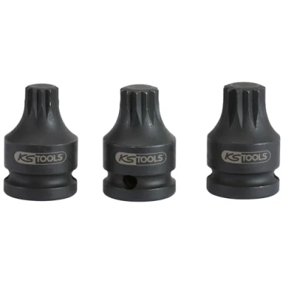 Abbildung von KS TOOLS 515.1171 E Kraft Stecknuss M14 12,5 (1/2&quot;)mm (Zoll) Außenvielzahn, Innenvielzahn