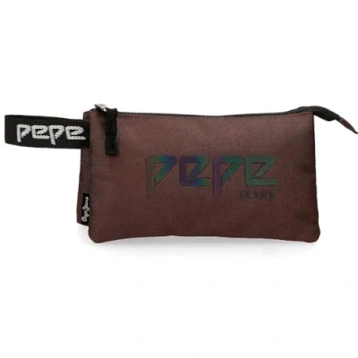 Abbildung von Pepe Jeans Osset Dreifaches Federmäppchen Braun 22x12x5 cms Polyester