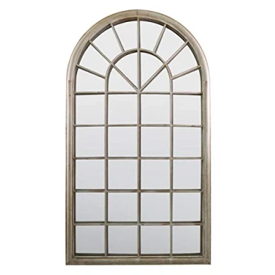 Abbildung von MirrorOutlet Milton Manor GMA011 M Gartenspiegel, rechteckig, 140 x 60 cm, elfenbeinfarben