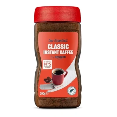 Abbildung von by Amazon Classic Instant Kaffee, Dunkle Röstung, 200g, 1er Pack Rainforest Alliance Zertifizierung