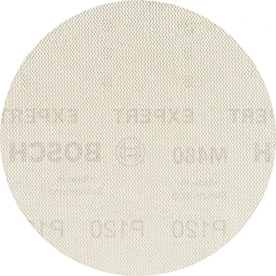 Abbildung von Bosch 5x EXPERT M480 Schleifnetz für Trockenbauwandschleifer (für Trockenbauwand, Hartholz, Ø 225 mm, Körnung 120, Professional Zubehör Trockenbauschleifer)