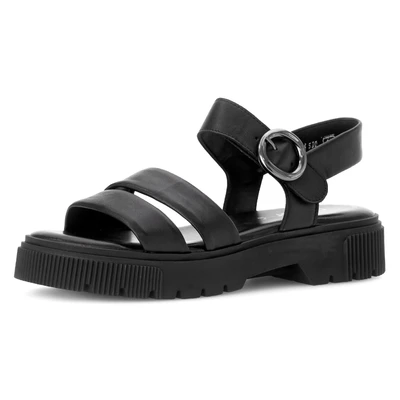 Abbildung von Gabor Plateausandalette, Damen, Größe: 35, Schwarz Schuhe