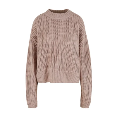 Abbildung von Urban Classics WIDE Basic Strickpullover, Damen, Größe: 5XL, Duskrose