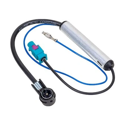 Abbildung von Audioproject A227 Autoradio Antennenadapter Fakra Stecker ISO Phantomeispeisung kompatibel mit VW Audi Skoda Opel Mercedes Peugeot Renault Seat Auto Radio Antenne Adapter Kabel