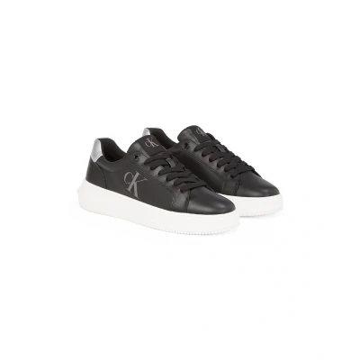 Abbildung von Calvin Klein Jeans CHUNKY CUPSOLE LACEUP LTH Plateausneaker, Halbschuh, Freizeitschuh, Schnürschuh mit seitlichem CK Logo
