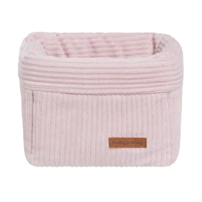 Abbildung von Baby&#039;s Only Wickeltischkörbchen Sense Aufbewahrungskörbe fur Babyartikel Körb für das Mädchenzimmer 18 x 14 cm Alt Rosa