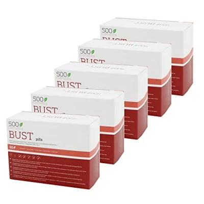 Abbildung von 500Cosmetics Natürliches Nahrungsgänzungsmittel zur Brustvergrößerung 100% natürliche Inhaltsstoffe Made in EU 60 Tabletten. (5)