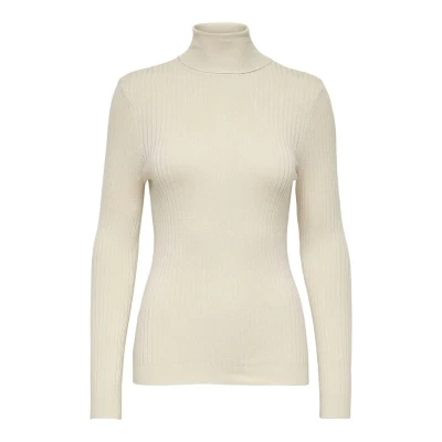 Abbildung von ONLY Karol L/S Rollneck Strickpullover, Damen, Größe: XXL, Pumice stone