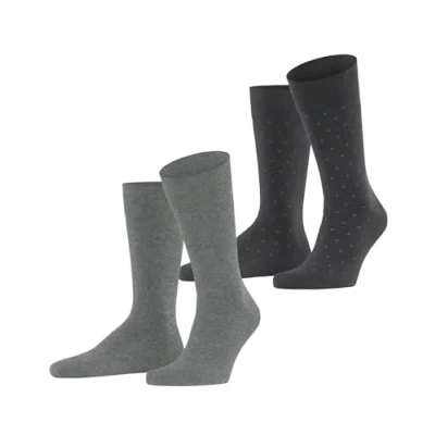 Abbildung von ESPRIT Herren Socken Fine Dot Multipack M So Baumwolle gemustert 2 Paar, Grau Grey Mix 0150, 39 42