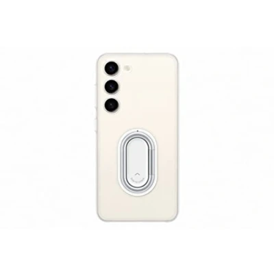 Abbildung von Samsung Clear Gadget Smartphone Case EF XS911 für Galaxy S23, Handy Hülle, Standfuß, Durchsichtig, Kratzfest, Fingerhalterung, Ringhalter, Transparent