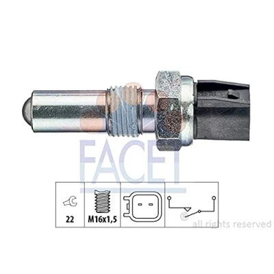 Abbildung von FACET 7.6283 Schalter, Rückfahrleuchte Made in Italy OE Equivalent FORD: Focus 2 Schrägheck, C Max, FIESTA 5