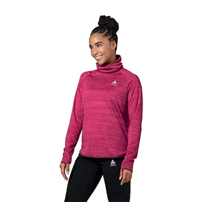 Abbildung von ODLO MID Layer EASY WARM Sweatshirt, Damen, Größe: XS, Festival fuchsia melange