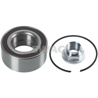 Abbildung von SWAG 22 10 0177 Radlagersatz mit Achsmutter integriertem magnetischen Sensorring, Sicherungsring, ABS Sensorring 82 Schrägkugellager