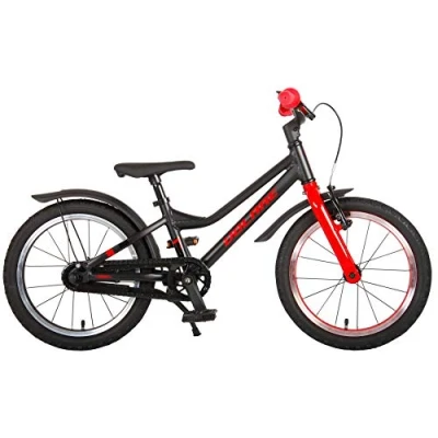 Abbildung von Volare Kinderfahrrad Blaster Fahrrad für Jungen 16 Zoll Kinderrad Schwarz/Rot