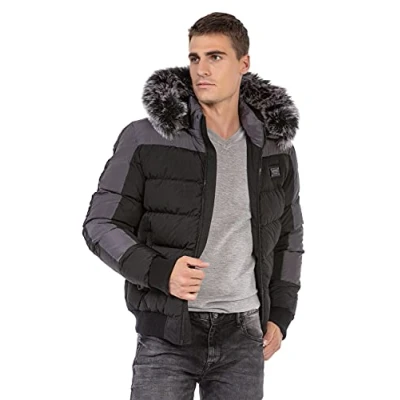 Abbildung von Cipo &amp; Baxx Winterjacke, Herren, Größe: XXL, Black