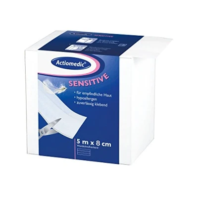 Abbildung von Actiomedic® SENSITIVE Wundschnellverband Weiß 8 cm x 5 m