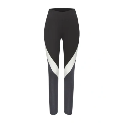 Abbildung von Lascana Active Tights, Damen, Größe: Medium, Anthrazit weiß grau