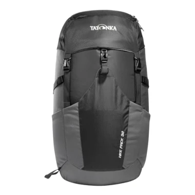 Abbildung von Tatonka Wanderrucksack Hike Pack 32l mit Rückenbelüftung und Regenschutz Leichter, bequemer Rucksack zum Wandern für 32 Liter Volumen PFC frei (black/titan grey)