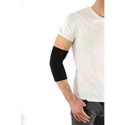 Abbildung von Antar AT53025 XL Nylon Ellenbogenbandage, XL, schwarz, 50 g