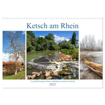 Abbildung von Ketsch am Rhein (Wandkalender 2025 DIN A3 quer), CALVENDO Monatskalender