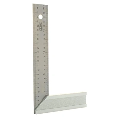 Abbildung von hedue® Schreinerwinkel mit Anschlag, Winkel Anschlagwinkel 45, rechter Werkzeug, 250 x 40 1 mm