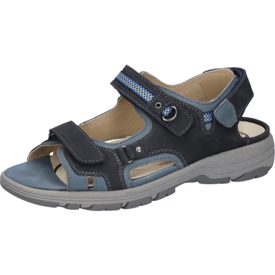 Abbildung von Waldläufer Trekkingsandale &quot;Herki&quot;, Outdoorschuh, Sommerschuh, Keilabsatz, mit Leder Innensohle, H Weite