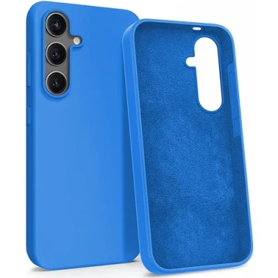 Abbildung von MyGadget Hülle für Samsung Galaxy S24 Gummierte Handyhülle [ 3 Layer Struktur ] Schutzhülle mit Soft Inlay &amp; Hardcase Cover außen Königsblau
