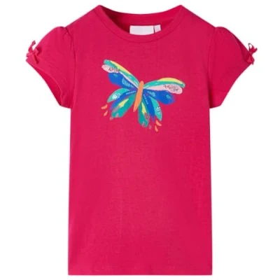 Abbildung von vidaXL T Shirt Kinder Knallrosa 140