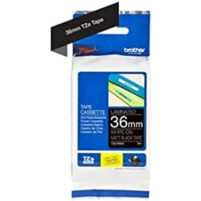 Abbildung von Original Brother TZe M365 mattes Schriftband weiß auf schwarz 36 mm breit, 8 m lang