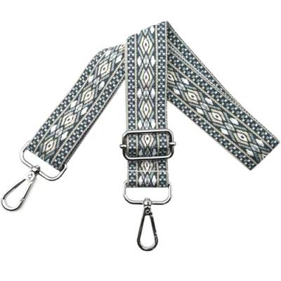 Abbildung von Verstellbarer Schultergurt für Taschen Damen Tragegurt, Taschengurte zum Wechseln, Taschengurt Breit 3.8cm mit Silber Karabiner, Schulterriemen Schultertasche Handtaschen, Hellblau, N9