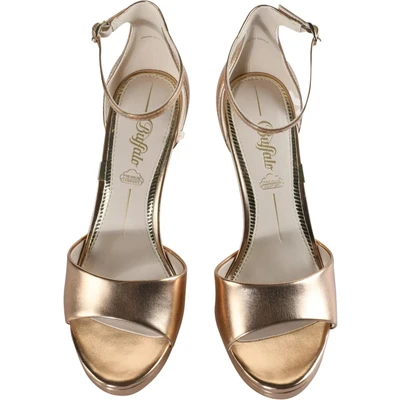 Abbildung von Buffalo Ronja High Heel Sandalette, Damen, Größe: 39, Champagne Schuhe