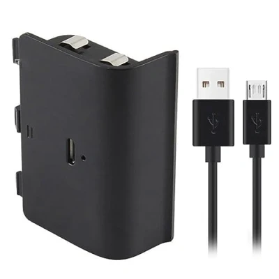 Abbildung von OSTENT Akku und USB Ladekabel kompatibel für Microsoft Xbox One Controller