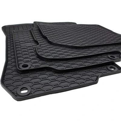 Abbildung von kfz premiumteile24 Gummimatten Kompatibel mit Golf 4 Bora (1J) New Beetle (9C) Fußmatten Allwetter Automatten Premium Qualität Drehknebel Oval