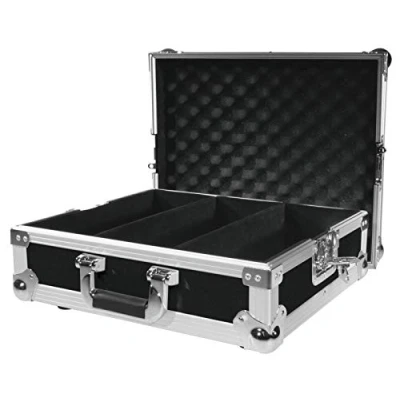 Abbildung von ROADINGER CD Case Profi schwarz Professionelles Flightcase für bis zu 100 CDs