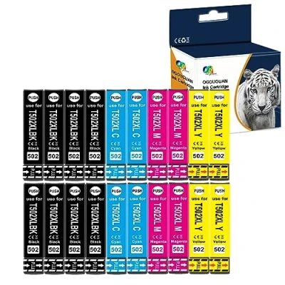 Abbildung von Licai 502XL Tintenpatronen kompatibel für Epson 502 XL Workforce WF 2860DWF 2865DWF (WF 2860 WF2865) Expression Home XP 5100 5105 (20 Stück)