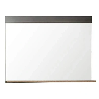 Abbildung von trendteam smart living Wandspiegel Spiegel Garderobe Indy Aufbaumaß (BxHxT) 90 x 69 16 cm Farbe Graphit Grau Matera mit Old Wood 187945123