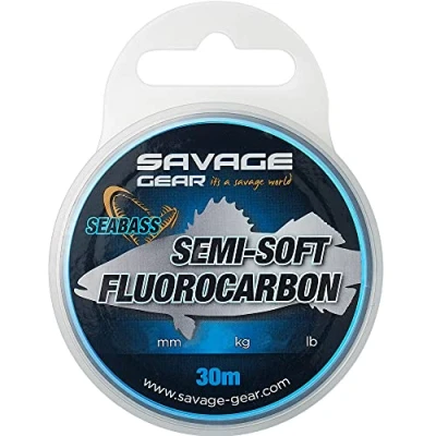 Abbildung von Savage Gear Semi Soft Fluorocarbon Seabass 30m 0,39mm 8,04kg
