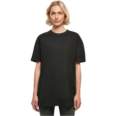 Abbildung von Build Your Brand Rundhalsshirt Damen Shirt Oversized Boyfriend Tee, Single Jersey