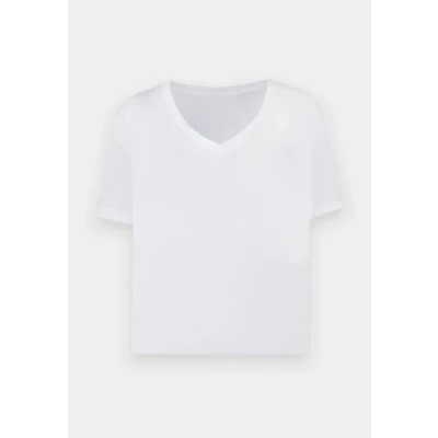 Abbildung von TOM Tailor Denim BOXY V NECK Tshirt basic, Damen, Größe: Medium, White