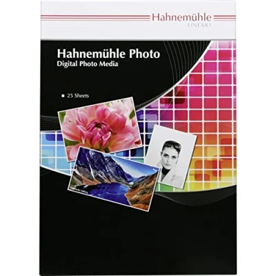 Abbildung von Hahnemühle Photo Pearl Papier, 310 g/m², DIN A4, 210 x 297 mm, hellweiß, Fotopapier, 25 Blatt